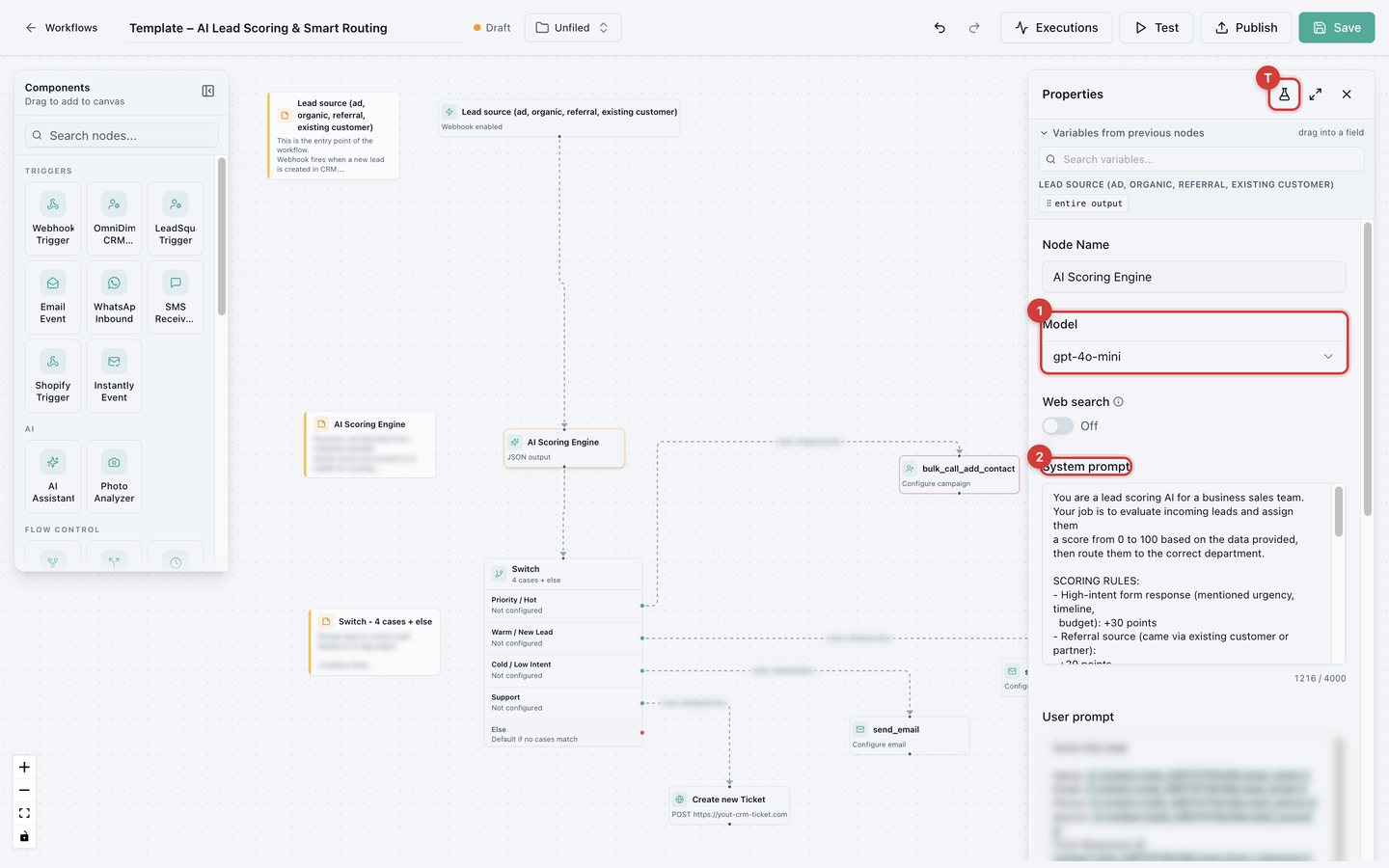 AI Assistant settings