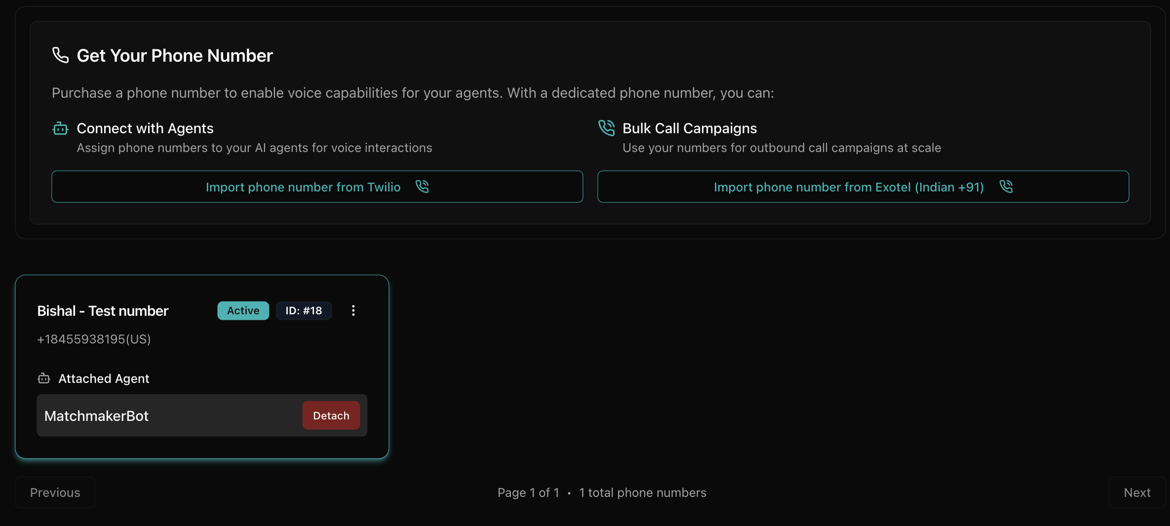 Agent attached confirmation