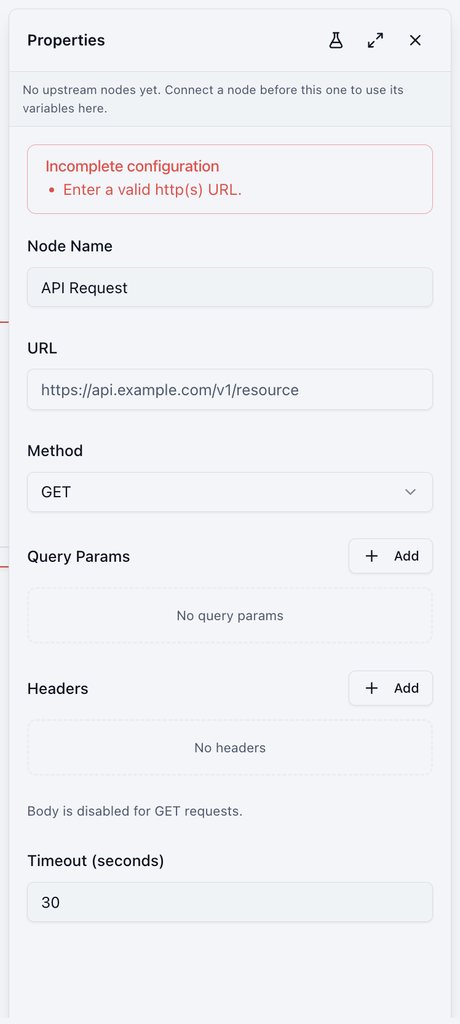 Custom API settings