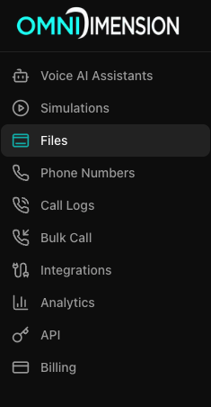 Dashboard file upload