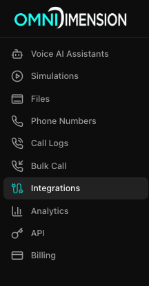 Finding Slack integration in dashboard