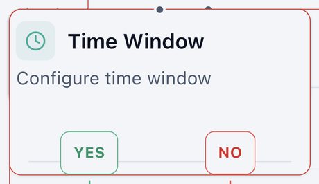 Time Condition node on the canvas
