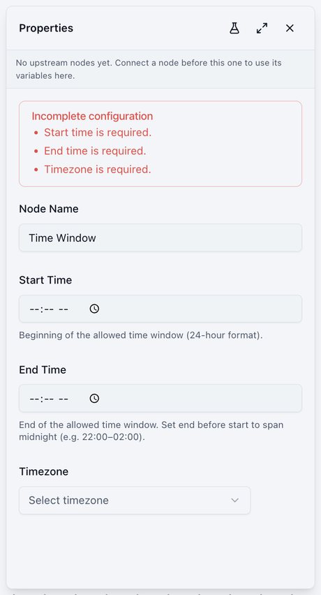 Time Condition settings