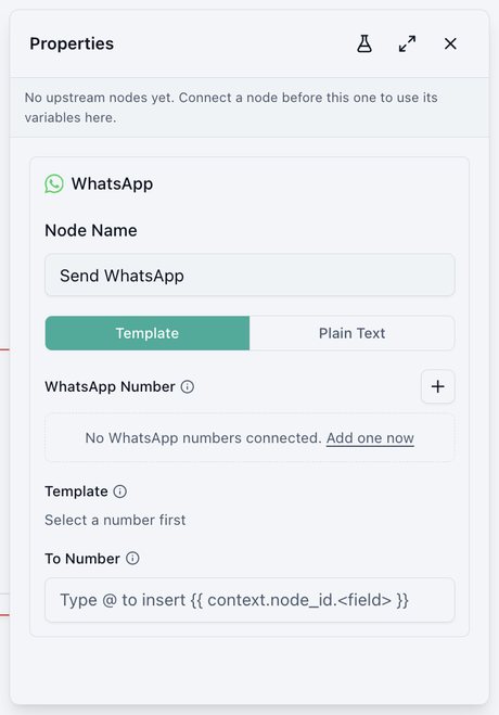 WhatsApp settings